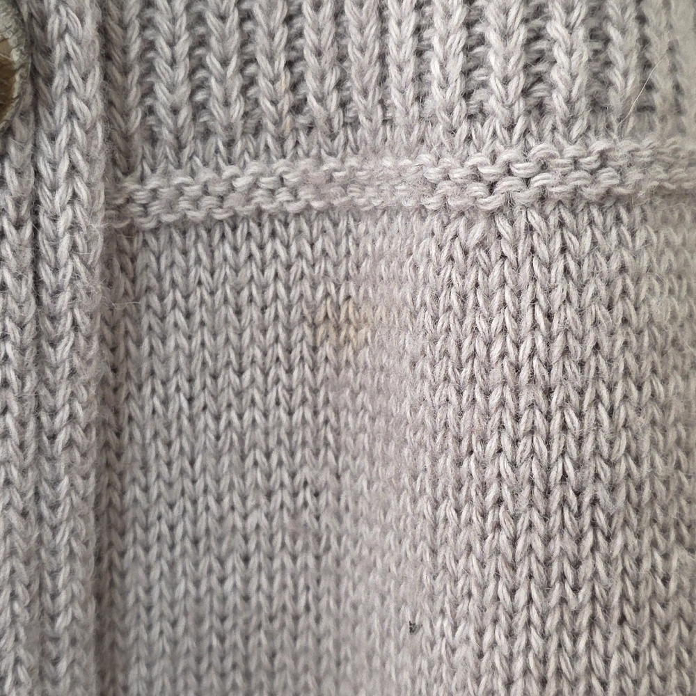 Gray Ruffle Long Cardigan - Picture 4 of 6